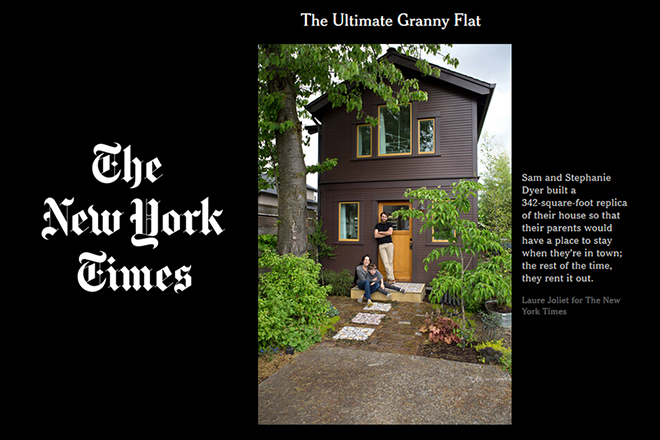 The New York Times - The Ultimate Granny Flat