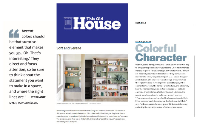 This Old House - Colorful Character: Creating Moods with Paint Colors